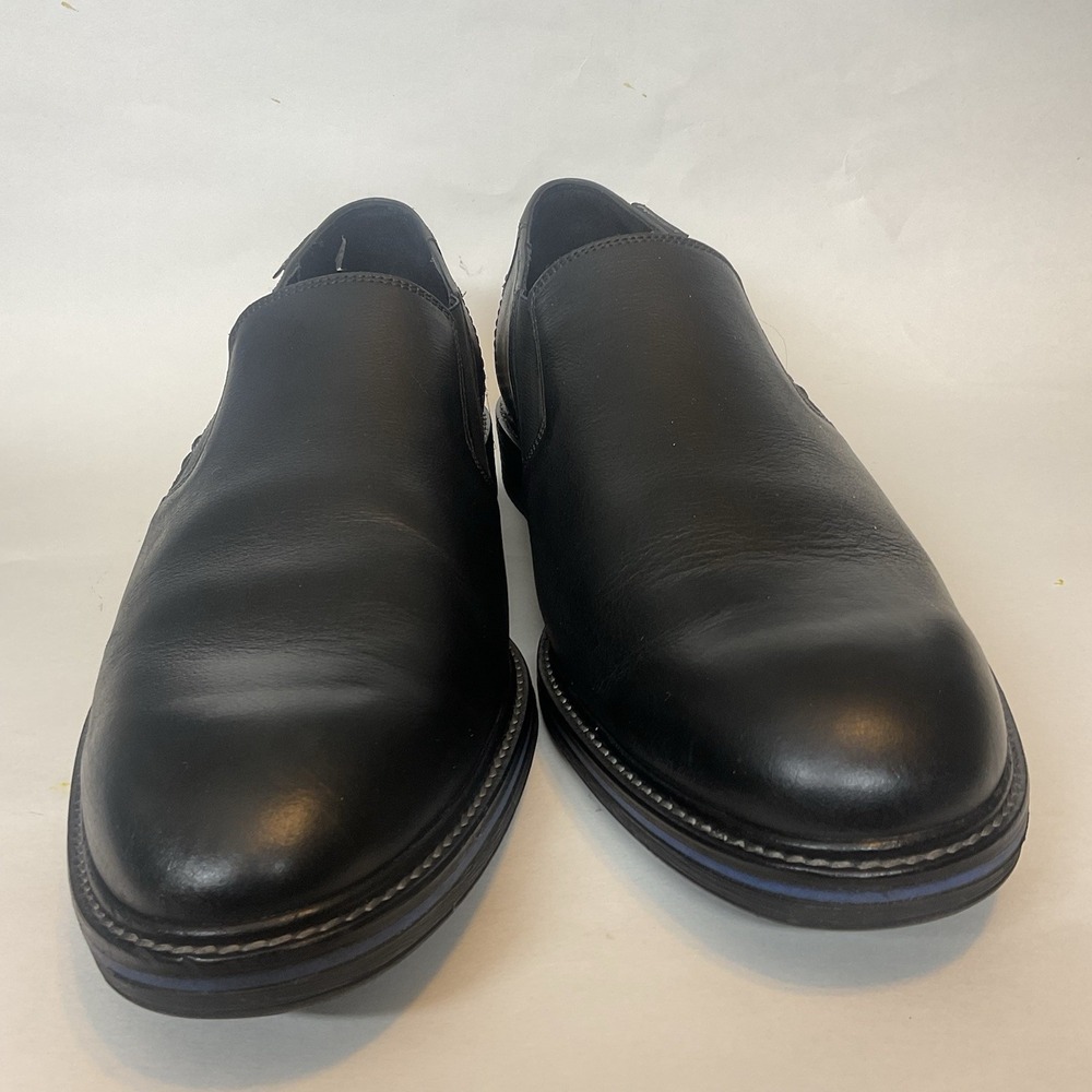 Mephisto Air Jet Loafers Shoes Mens Size 11 Black Leather Slip On Office Shoes - Picture 9 of 12